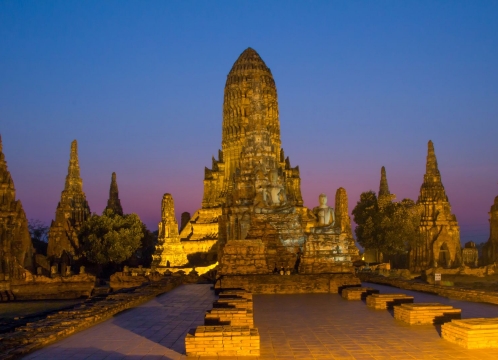 世界遺産・アユタヤサンダウン_ワットチャイワッタナラーム